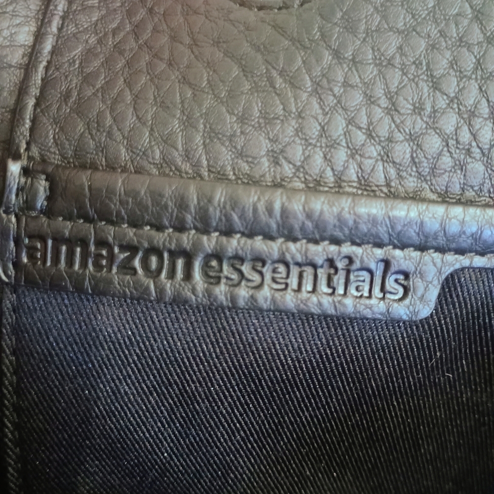 Amazon Essentials Black Textured Tote Shoulder Bag - Picture 6 of 8